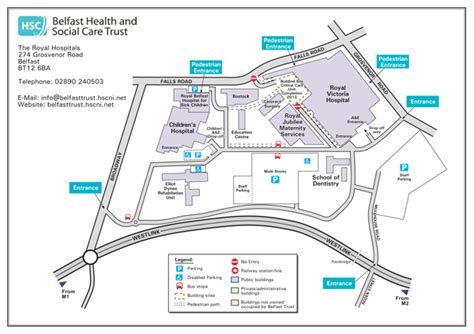 map of belfast city hospital
