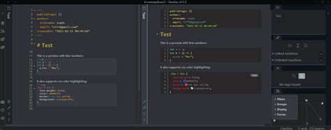 markdown code block language list obsidian