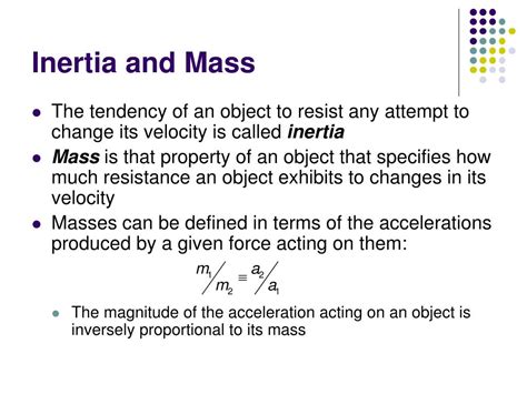 Mass and Inertia