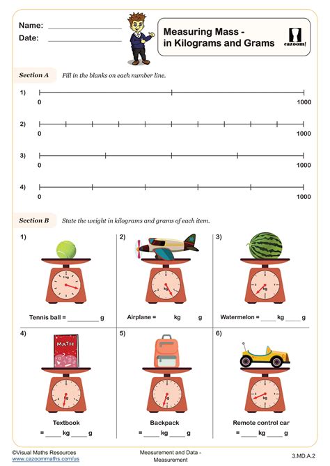 mass is measured in grams or kilograms using a