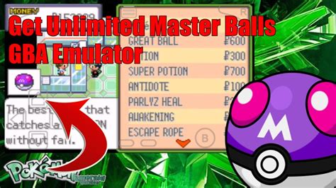master ball cheat code emerald emulator