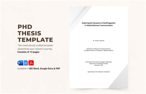 master thesis format word