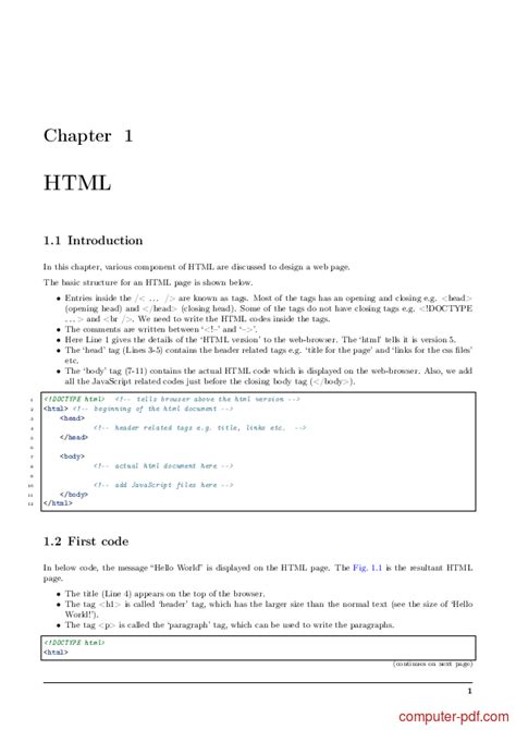 mastering html css and javascript pdf