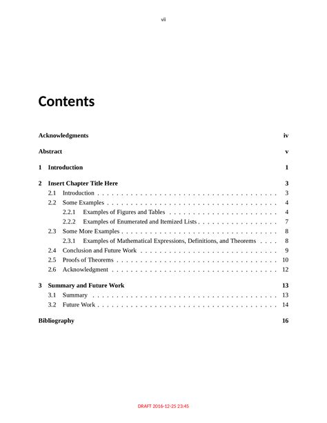 masters dissertation format