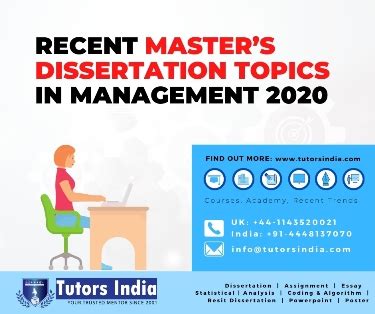 masters dissertation topics in project management