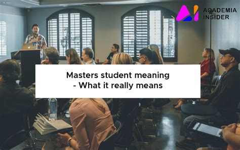 masters study meaning