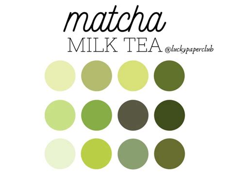 matcha latte color code