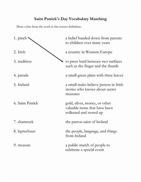 matching quiz template word