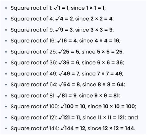 math formula to calculate square root