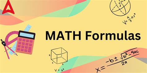 math formulas for class 6