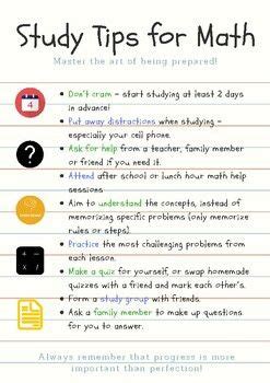 math study tips