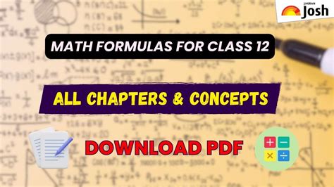 mathematical logic class 12 formulas pdf