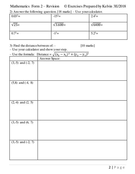 mathematics form 1 chapter 1 exercise with answers