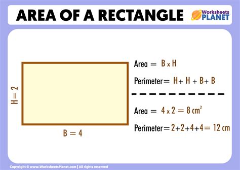 mathematics formula of rectangle