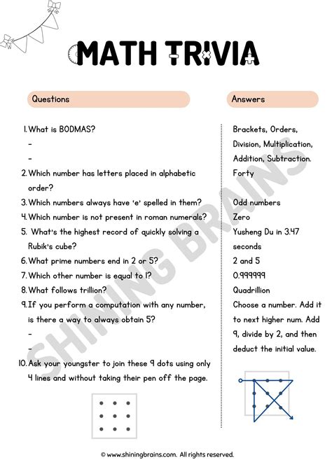 maths questions for 10 year olds with answers pdf