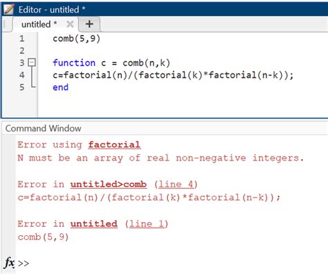 matlab code error finder