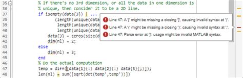 matlab error codes
