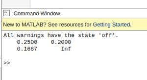 matlab suppress warning comment