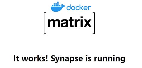 matrix chat server docker