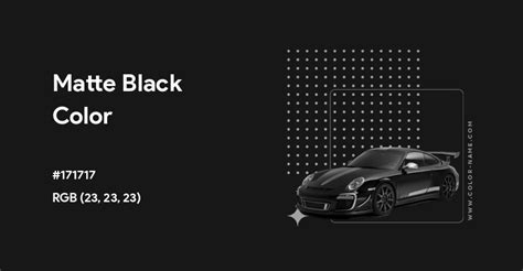 matte black color code
