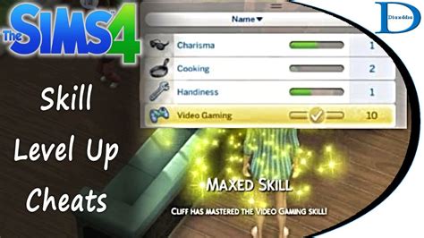 max skill cheat in sims 4