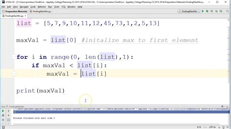 maximum and minimum in python