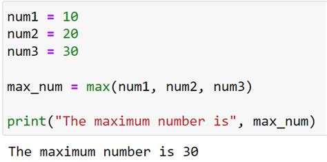 maximum in python
