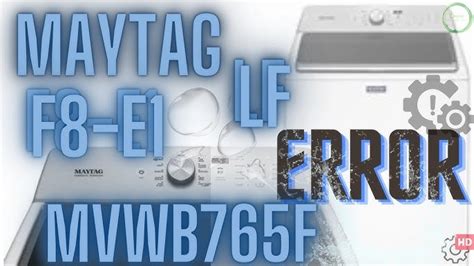 maytag front load washer lf error code