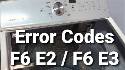 maytag washer e2 f6 error code