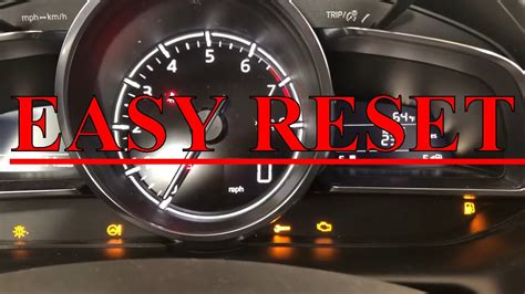 mazda cx3 check engine light reset