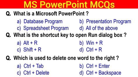 mcq on ms word excel powerpoint pdf