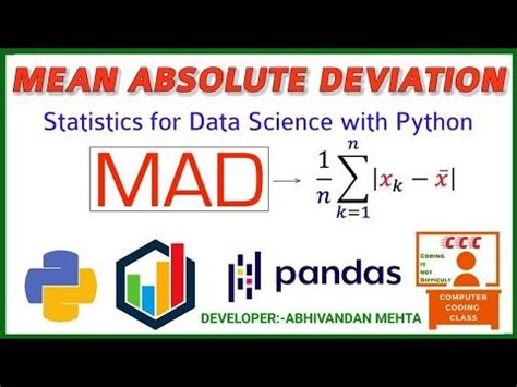 mean absolute deviation python pandas
