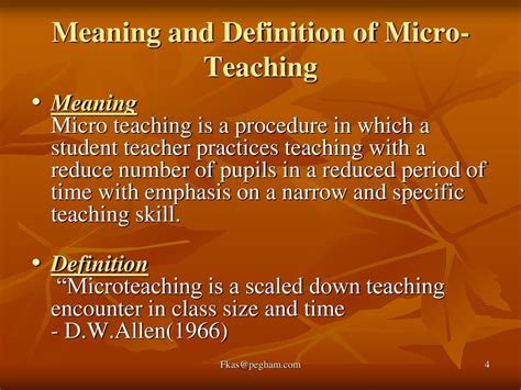 meaning and importance of micro teaching