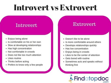 meaning of introvert and extrovert in english