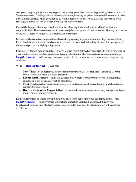 mechanical engineering masters thesis examples