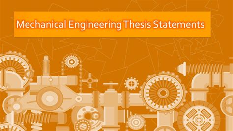 mechanical engineering thesis examples