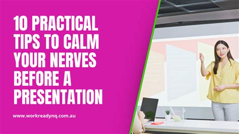 medication to calm nerves before presentation