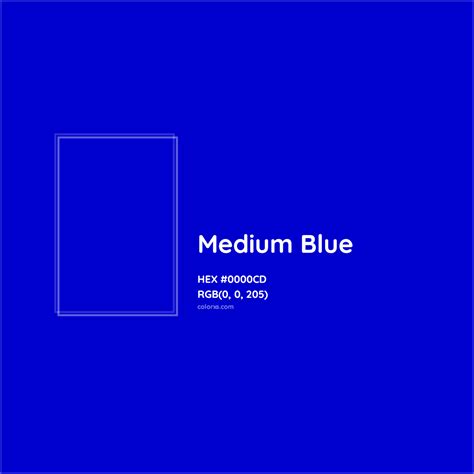 medium blue colour code