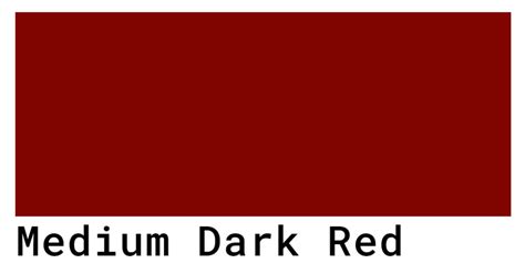 medium red colour code