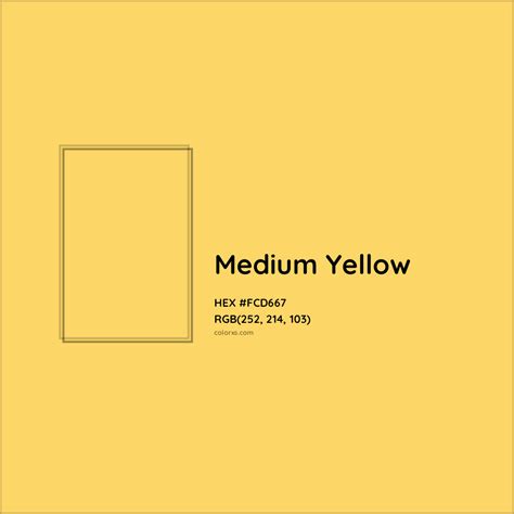 medium yellow colour code