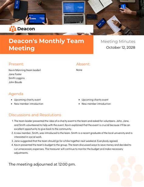meeting report document