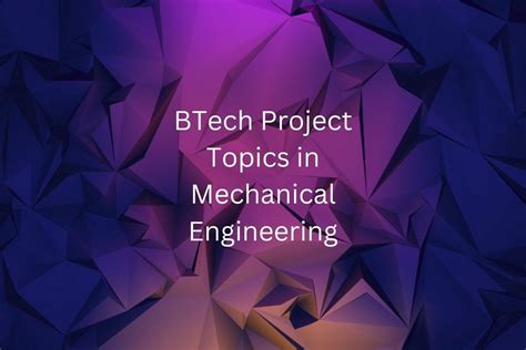 mega project topics for mechanical engineering
