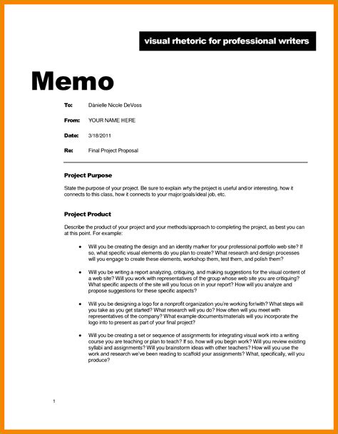 memorandum format examples