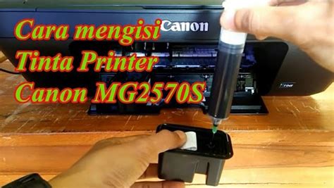 menempatkan cartridge baru pada tinta printer canon