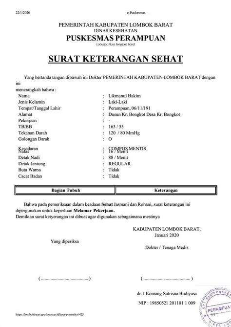 mengurus surat keterangan