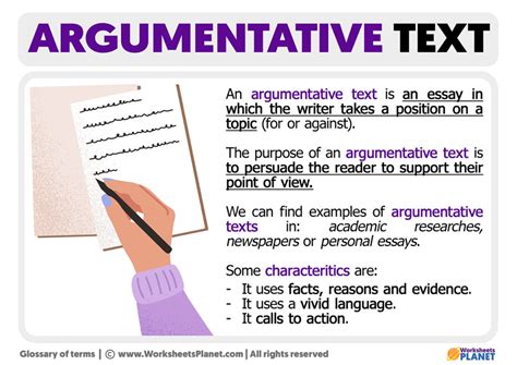 mention and explain the structure of argumentative text