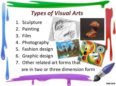 mention four forms of visual art techniques