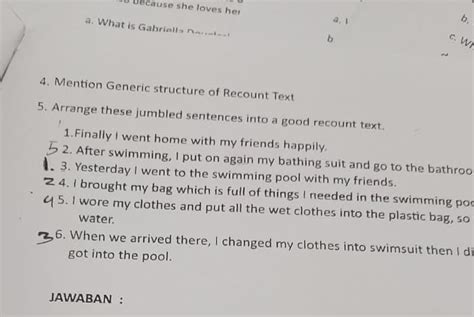 mention the generic structure of recount text and explain each of them