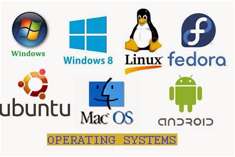 mention three types of operating system software