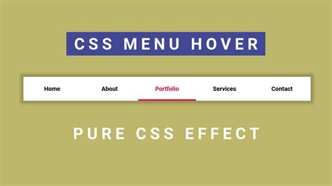 menu text hover effects css